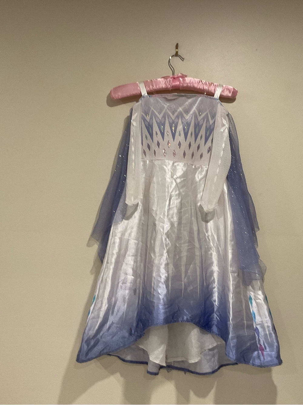 Disney Princess Elsa White and Blue Sparkle Princess Costume